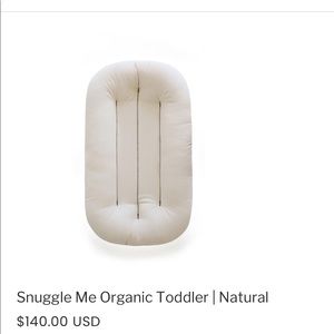 Snuggle me organic toddler lounger